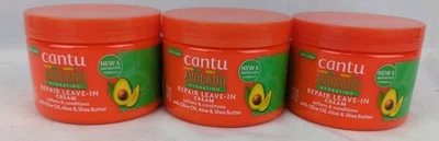 Lot Of 3 Cantu Avocado Repair Leave-In Cream 12 oz 340g Each - Image 1 of 2