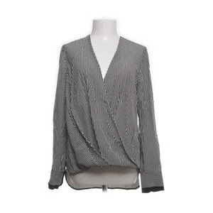 Rag & Bone, Wickelbluse, Größe: S, Weiß/Schwarz, Seide, Streifen, Satin #nO2 - Bild 1 von 5
