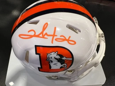 CLINTON PORTIS DENVER BRONCOS JSA AUTHENTICATED SIGNED ALT MINI HELMET - Image 1 of 2