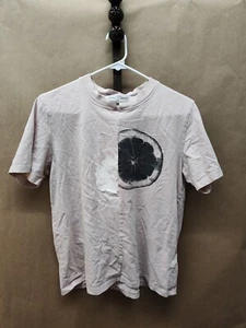 Proenza Schouler Top Womens Extra SMall Pink Graphic Print Crew Neck Tee - Picture 1 of 5