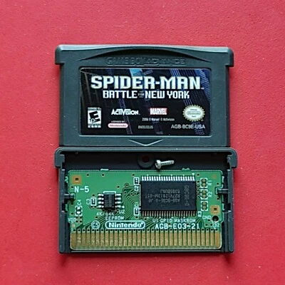 Spider-Man: Battle for New York Nintendo Game Boy Advance auténtico guardado Foto 1 de 4