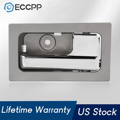 Manija de puerta interior para Ford F150 carcasa gris plata palanca cromada lado del pasajero Foto 1 de 4