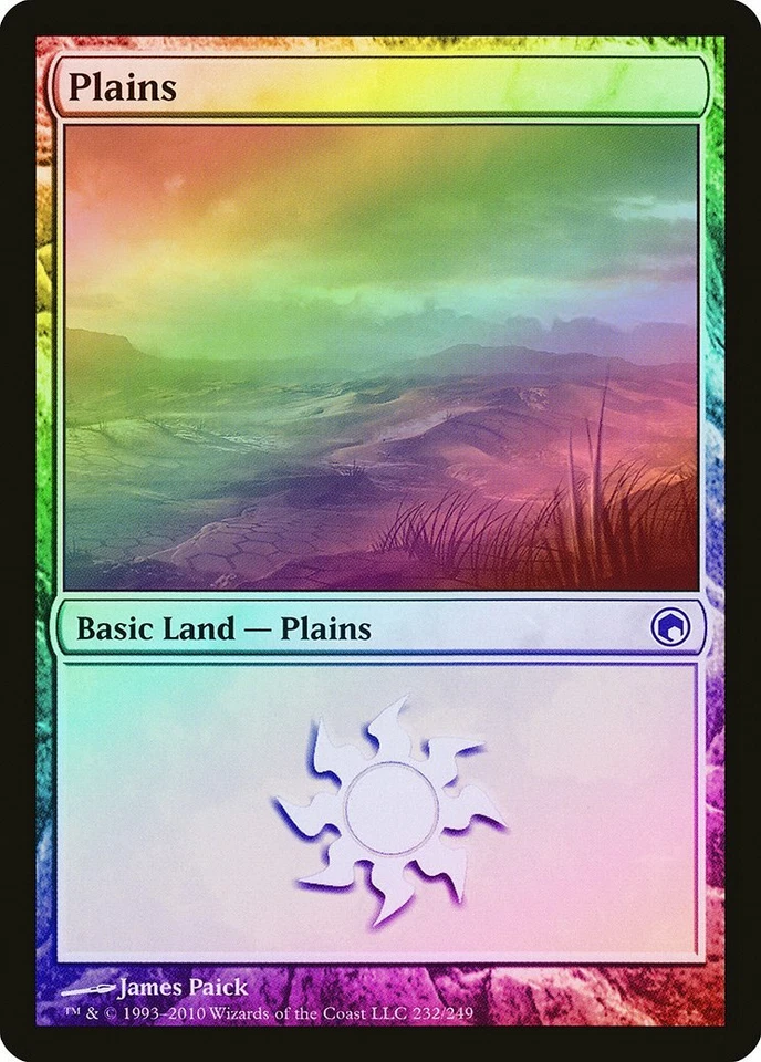 Plains (232) FOIL Scars of Mirrodin NM Basic Land MAGIC MTG CARD ABUGames - Image 1 of 1