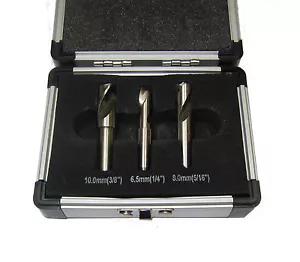 3PC SPOT WELD DRILLS HSS COBALT 6.5MM, 8MM, 10MM,HIGH SPEED COBALT RDGTOOLS - Picture 1 of 1