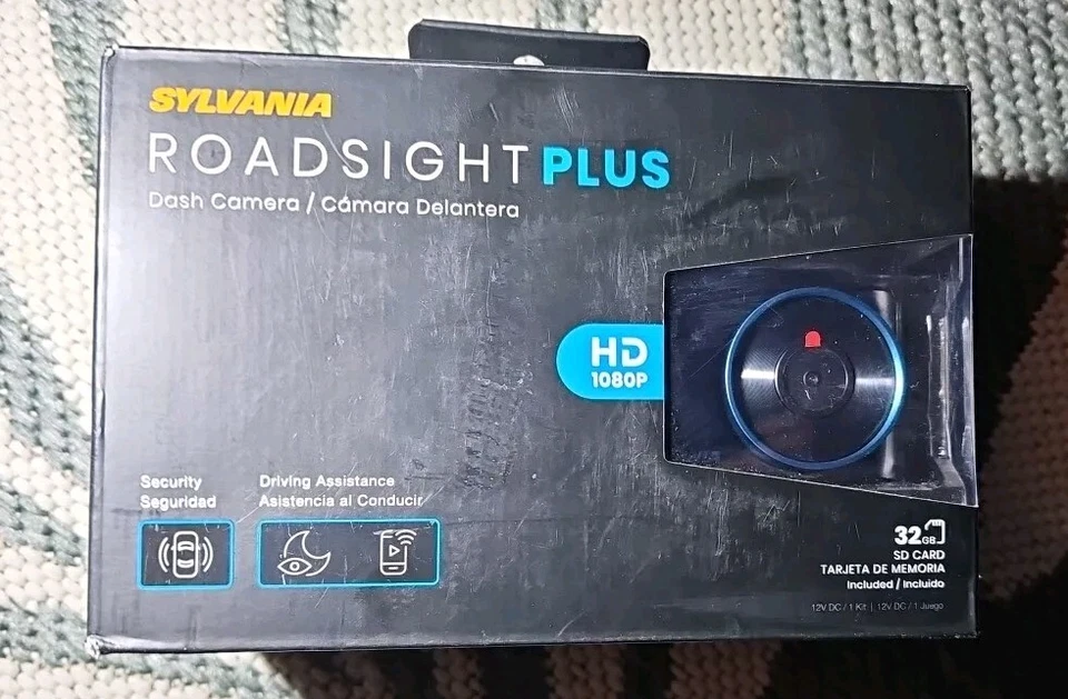 Камера приборной панели автомобиля SYLVANIA Roadsight Plus HD 1080P новая нераспечатанная - Изображение 1 из 2