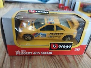 Voiture collection burago bburago boite Peugeot 405 Safari "t16" cod 4190 rare