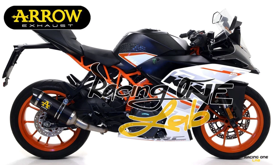EXHAUSTS MUFFLERS ARROW THUNDER ALU BLACK FOR KTM RC 125 17 > 20 / RC 390 17 20 - image 1 of 1