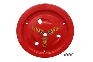 Fits Wheel Cover Bolt-On Red Real Style by Dominator Race Products 1007-B-RD - Picture 1 of 1