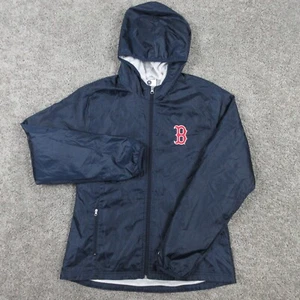 Boston Red Sox Jacket Womens Medium Windbreaker Fleece Champion Baseball MLB - Picture 1 of 9