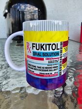 Fukitol Purple Oral Prescription funny Gag novelty Gift Coffee Mug Cup 15oz Gift