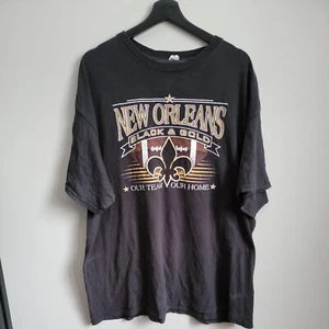Delta New Orleans Saints Black & Gold Size 3XL Our Team Our Home Shirt - Picture 1 of 8