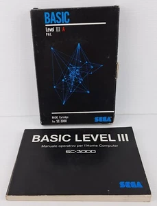 BASIC LEVEL 3 III COMPLETO DI MANUALE OPERATIVO Sega SC-3000 - 1983 Usato AS020 - Imagen 1 de 12