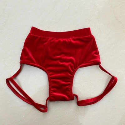 Lady Mini Hollow Out Hot Pants Velvet Shorts Slim Sexy Dancewear Clubwear Shorts - Image 1 of 4