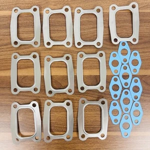 Turbo HE300V HE351V gaskets (stainless steel) for Cummins ISL ISC 10PC/SET small - Picture 1 of 5