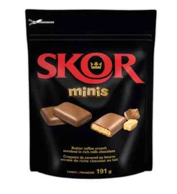 Barritas de caramelo de chocolate SKOR con caramelo con mantequilla, minis, 191 gramos - ENVÍO GRATUITO Foto 1 de 3