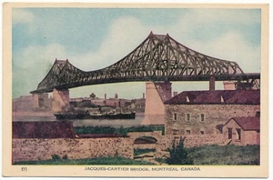 Jacques Cartier Bridge Montreal Quebec control de calidad envío de carga y postal de la Ciudad Vieja - Imagen 1 de 2