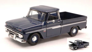 Modellino auto scala 1:24 CHEVY C10 FLEETSIDE PICK UP 1966 BLUE diecast model... - Foto 1 di 1