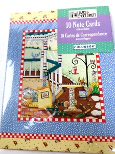 Vintage Mary Engelbreit Note Cards 10 Pack - Gardening Planting Birds Cottage - Picture 1 of 5