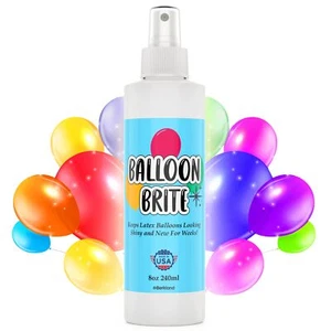 8 oz Balloon High Shine Spray for Latex Balloons - Balloon Spray Shine for an... - Picture 1 of 8