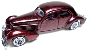 1999 HOT WHEELS '36 CORD MAROON 1:64 DIECAST 3 1/8" CAR WITH SILVER LACE RIMS - Picture 1 of 6