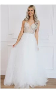 NWT Royal Long Wedding Dress - Picture 1 of 10