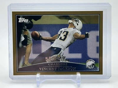 2009 Topps Football Vincent Jackson Gold /2009 No. 186 - Image 1 of 2