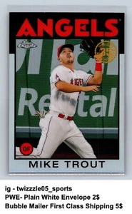 2021 Topps Chrome #86BC-2 Mike Trout - Picture 1 of 2