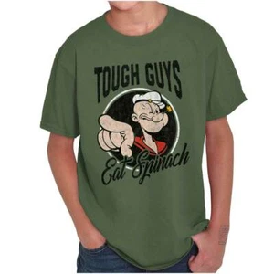 Tough Guys Attitude Workout Dad Father Gift Boys Graphic Tees Youth T Shirts - Picture 1 of 8