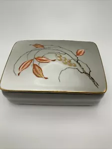 Antique Rare ROSENTHAL Handmalerei MUNCHEN Porcelain Gray Trinket Box - Picture 1 of 12