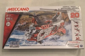 New - AERIAL RESCUE Helicopter - Meccano 16211 Makes 20 Models AIRPLANE - STEM - Picture 1 of 10