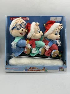 Alvin & The Chipmunks Sleigh Ride Plush Animated Christmas Singing - Picture 1 of 4