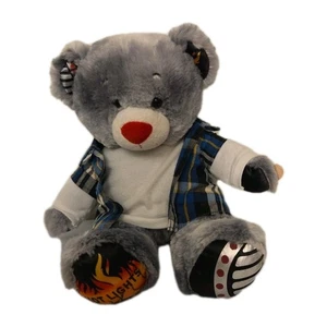 Build A Bear Flames Hot Lights Skechers Teddy Boys Plush Stuffed Animal Light Up - Picture 1 of 8