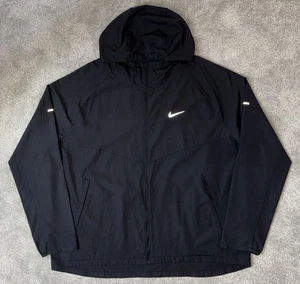 Nike UV Repel Miler Jacket / Windrunner Mens Size XL (Extra Large) Black RRP£100 - Picture 1 of 15