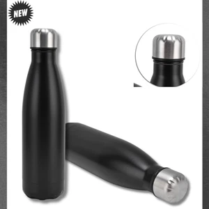 Matt Black Vacuum Flask – Leakproof, Durable, 500ml | Travel & Sports Use - Picture 1 of 8