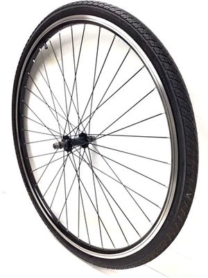 700c Front Bicycle Black Wheel Alloy with 38C Tire Hybrid Gravel Bike #B70 - Image 1 of 3