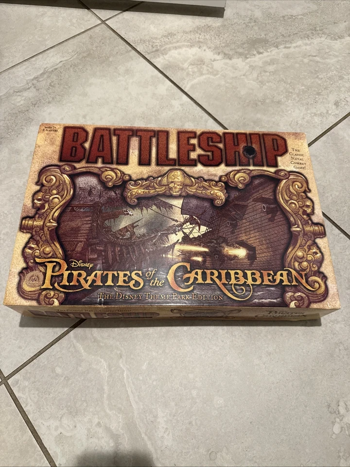 2015 DISNEY BATTLESHIP GAME PIRATES OF THE CARIBBEAN THEME PARK EDITION COMPLETE - Image 1 of 1