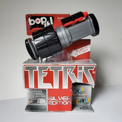 Juguete Hasbro sellado Bop It Tetris Silver Edition 2013 *Scrape Works *Ver video* Foto 1 de 4
