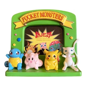 POCKET MONSTERS Pokémon Squirtle Clefairy Pikachu Mew Bilderrahmen Top - Bild 1 von 5
