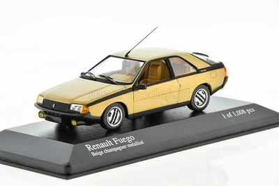 RENAULT Fuego Gold met. 1983 1/43 MINICHAMPS 400113521 - Image 1 of 4