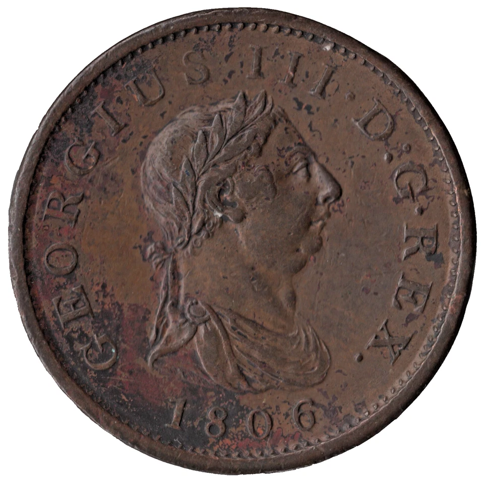 1806 British George III One Penny Coin - Image 1 of 2