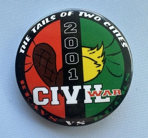 Oregon Ducks Vs Oregon State Beavers Football 2001 - Pin Pinback Button - Bild 1 von 3
