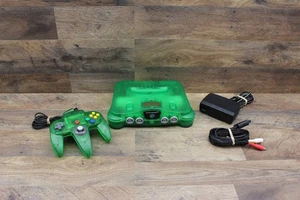 Nintendo N64 Funtastic Jungle Green Console With Expansion pack OEM - Picture 1 of 15