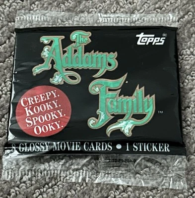 Vintage 1991 Addams Family Movie Topps Trading Cards Paramount New Unopened Pack - Image 1 of 2