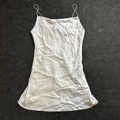 Alice + Olivia Dress Women's 6 Off White Slip Spaghetti Strap Classics CC000205R - Image 1 of 4