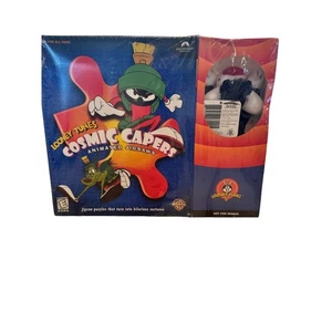 VTG 1998 SEALED Looney Tunes Cosmic Capers Animated Jigsaws PC w/Sylvester Plush - Picture 1 of 11