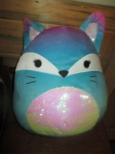 MALVAVISCOS ZORRO AZUL CON VIENTRE Y OREJAS LENTEJUELAS Peluche ANIMAL - Imagen 1 de 6