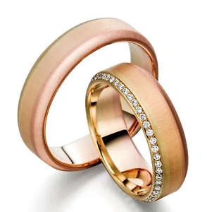 DISEÑO MADURO - ELEGANTES ANILLOS DE BODA / BRONCE - ORO - GRAN SELECCIÓN EN TIENDA - Imagen 1 de 1