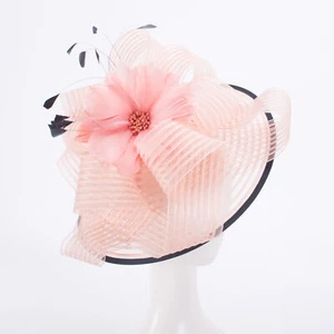 Cappello da corsa rosa donna Kentucky derby fascinator chiesa nuziale copricapo T429 - Foto 1 di 10