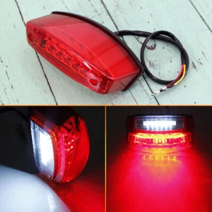 x1 FOR Kawasaki KTM Motorbike BIKE REAR TAIL BRAKE STOP NUMBER PLATE LIGHT 12V - Picture 1 of 10