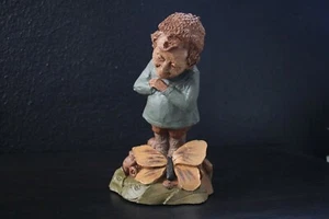 Tom Clark Ollie Garden Gnome with Butterfly Miniature Resin Statue figure 7" - Picture 1 of 3